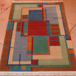 Custom hand knotted rug designs - Rugs