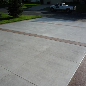 Stamped and Colored Driveways