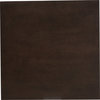 Britte Square Dining Table - Dark Brown