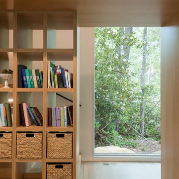 Built-in Shelves with Window View