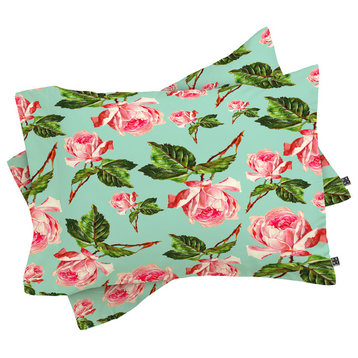 Deny Designs Allyson Johnson Prettiest Roses Pillow Shams, Queen