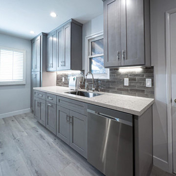 Grey Kitchen Remodel in West Fort Worth TX