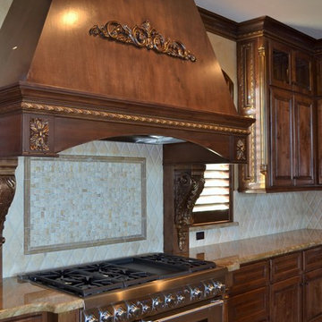 Custom Stained Kitchen Vent Hood