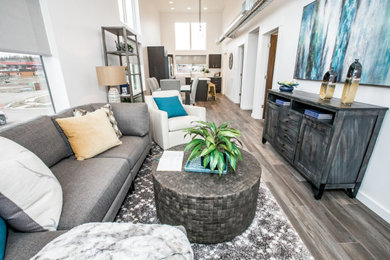 Example of a trendy living room design in Other
