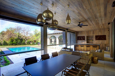 Example of a trendy pool design in Dallas