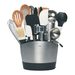 OXO Stainless Steel Utensil Holder - Utensil Holders And Racks
