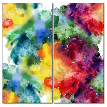 "Abstract Watercolor Texture" Abstract Canvas Artwork