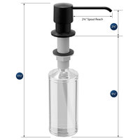 Karran SD25 Kitchen Soap/Lotion Dispenser, Matte Black
