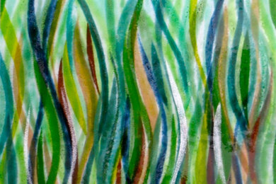 "Seaweed" from the Grasses glass splashback collection