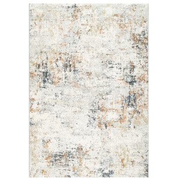Dynamic Rugs Couture 52029 Organic / Abstract Rug, Ivory/Copper, 2'2"x7'7"