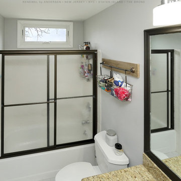 Modern Bathroom with New Awning Window - Renewal by Andersen NJ / NYC
