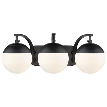 3 Light Bathroom Light Fixture in Fashionable style - 8.25 Inches high by 21