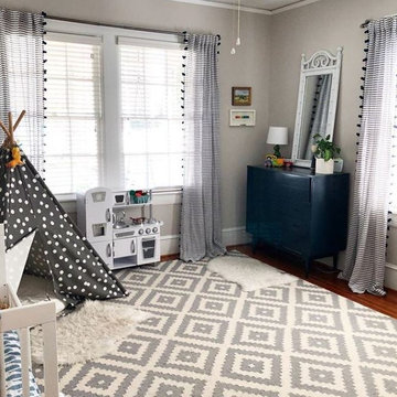 Navy and Bright Boy Bedroom