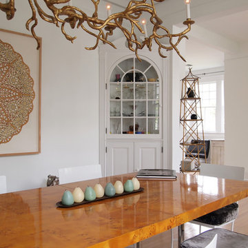 My Houzz: Gold Flourishes Accent a White Bungalow in New Orleans