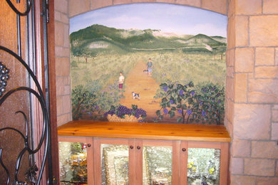 Wine cellar - traditional wine cellar idea in Chicago