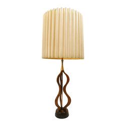 Modeline Walnut Lamp Attributed to Adrian Pearsall - SOLD - Table Lamps
