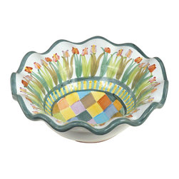 Taylor Fluted Rim Berry Bowl - Poplar Ridge | MacKenzie-Childs - Dining Bowls