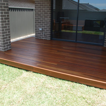 Spotted gum decks and furniture