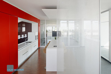 Design ideas for a contemporary kitchen in Dusseldorf.