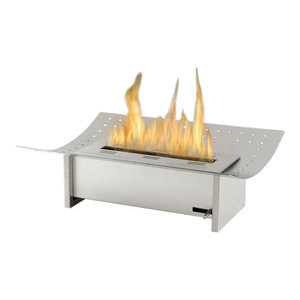 Sevilla Wood And Gas Burning Outdoor Fireplace Transitional