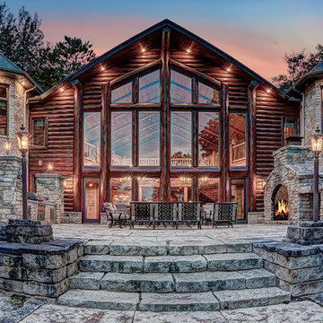 Cranberry Castle Patio at Dusk