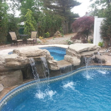 Rock Wall Waterfall and Spa