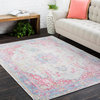 Antioch Updated Traditional Violet, Bright Pink Area Rug, 5'3"x7'3"