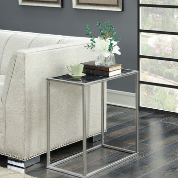 Gold Coast Faux Marble Chairside Table