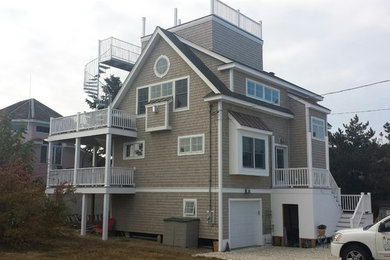 Beach style exterior home photo in Boston