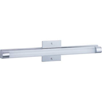 Wand LED-Bath Vanity, Polished Chrome, 24", Clear/White