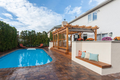 Example of a transitional pool design in New York