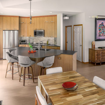 Warm contemporary style creates Zen
