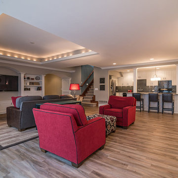 Custom Finished Basement - Canton, MI