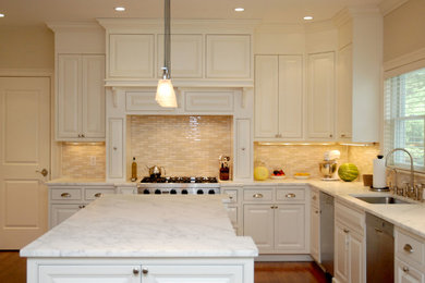 Inspiration for a transitional kitchen remodel in New York