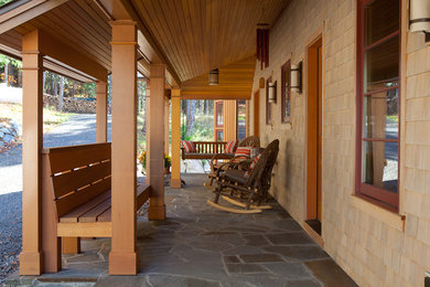 Mountain style porch idea in Boston
