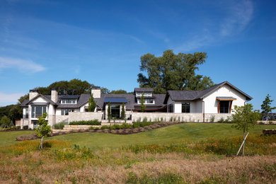 Transitional exterior home photo in Omaha