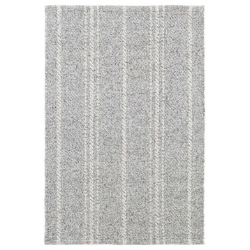 Melange Stripe Grey/Ivory Indoor/Outdoor Rug, 5'x8'