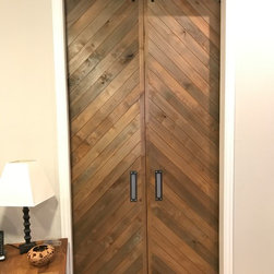 Skinny Slat Chevron Doors - Interior Doors