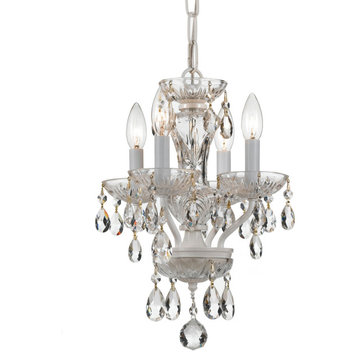 Crystorama Lighting Group 5534-CL-MWP Traditional Crystal 4 Light - Wet White