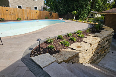 East madison pool landscape renovation