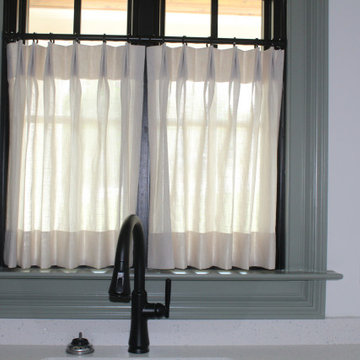 Cafe Curtains installed on River Bluff
