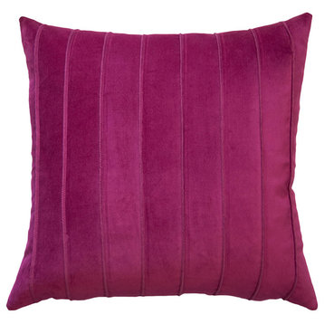 Paris Fuchsia Velvet Band 12x24 Pillow
