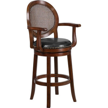 High Expresso Wood Barstool