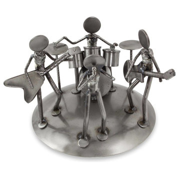 Rock and Roll Band Auto Part Sculpture