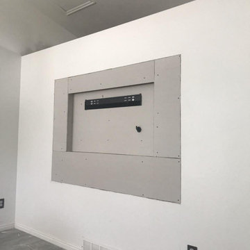 Custom in wall flush Tv mount