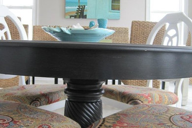Inspiration for a coastal dining room remodel in Wilmington