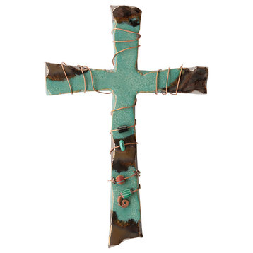 Natalis Handmade Glazed and Beaded Cross