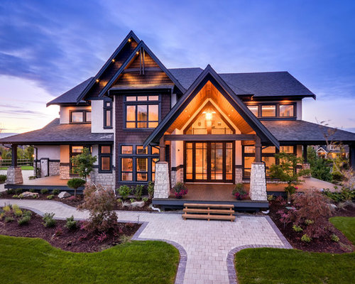 Houzz Transitional Exterior Home Design Ideas And Remodel Pictures
