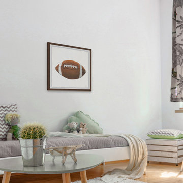 "Let's Play Football" Framed Painting Print