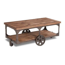 Rustic Cocktail on wheels - Coffee Tables